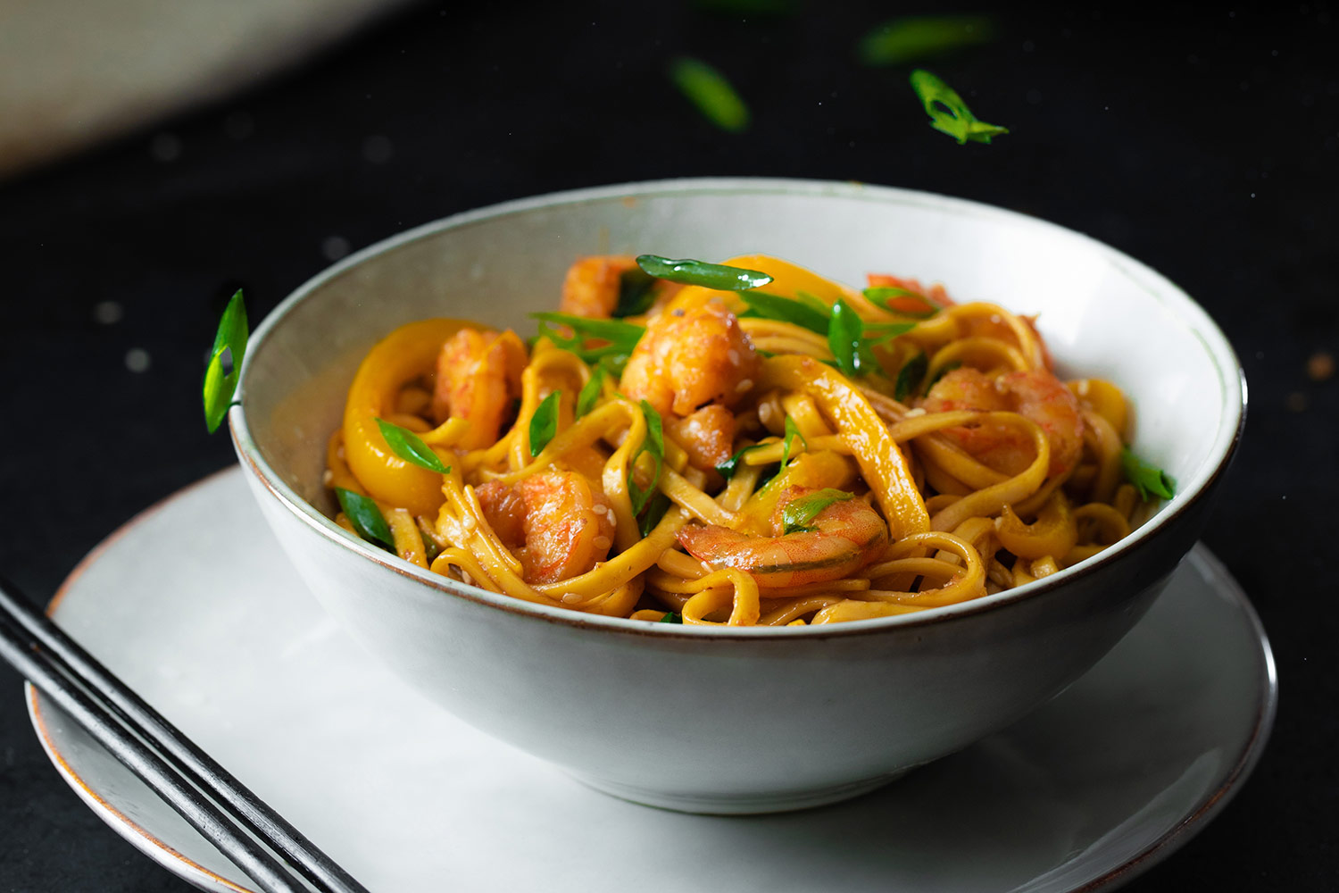 Stir Fry Udon Noodles With Shrimp Recipe