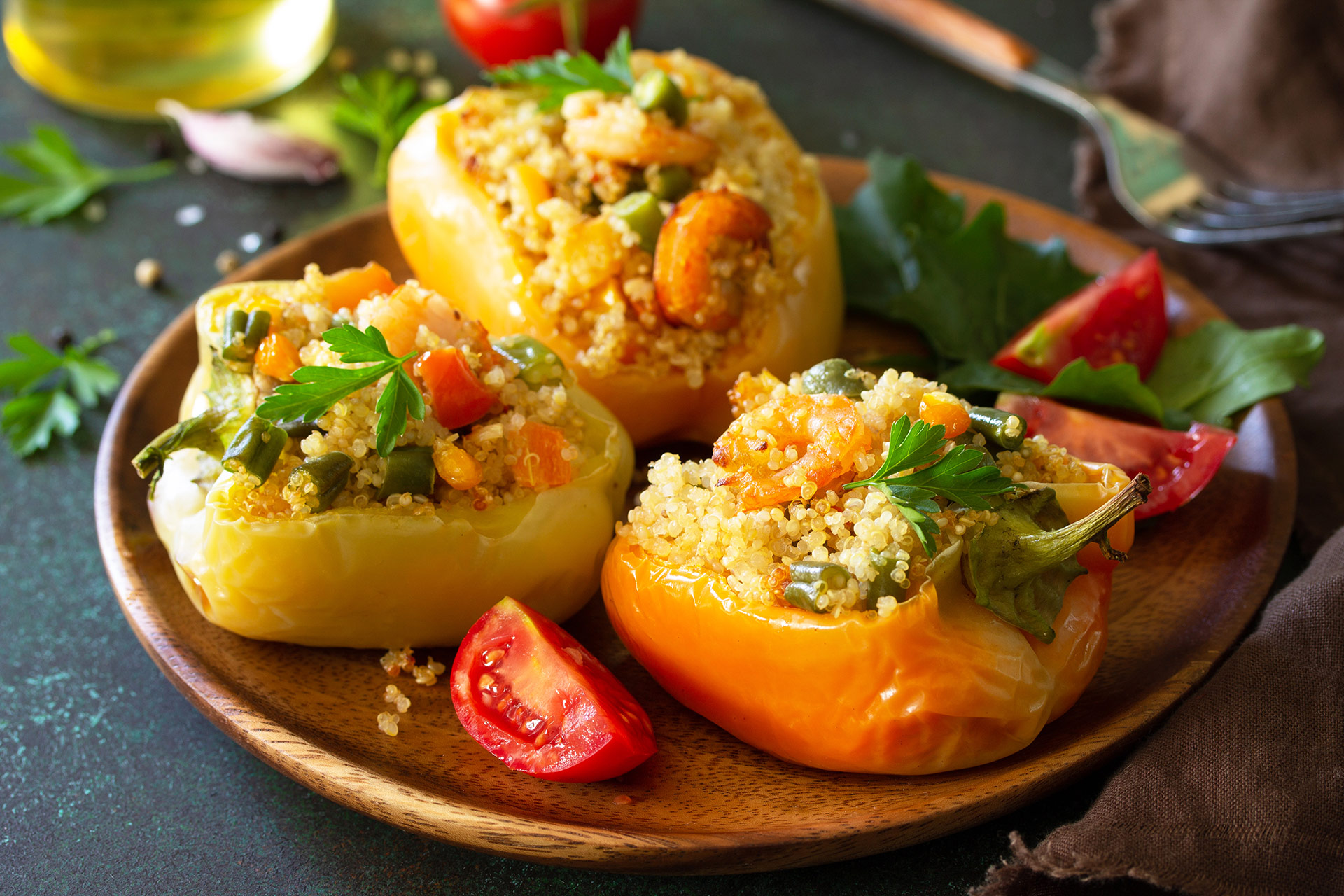 Peppers Stuffed With Quinoa Simple 15 Minutes Recipe